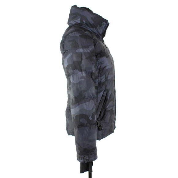 SAM. Freestyle Camo Jacket Grey Black Down Insulated Puffer Coat Camouflage S - Picture 3 of 8